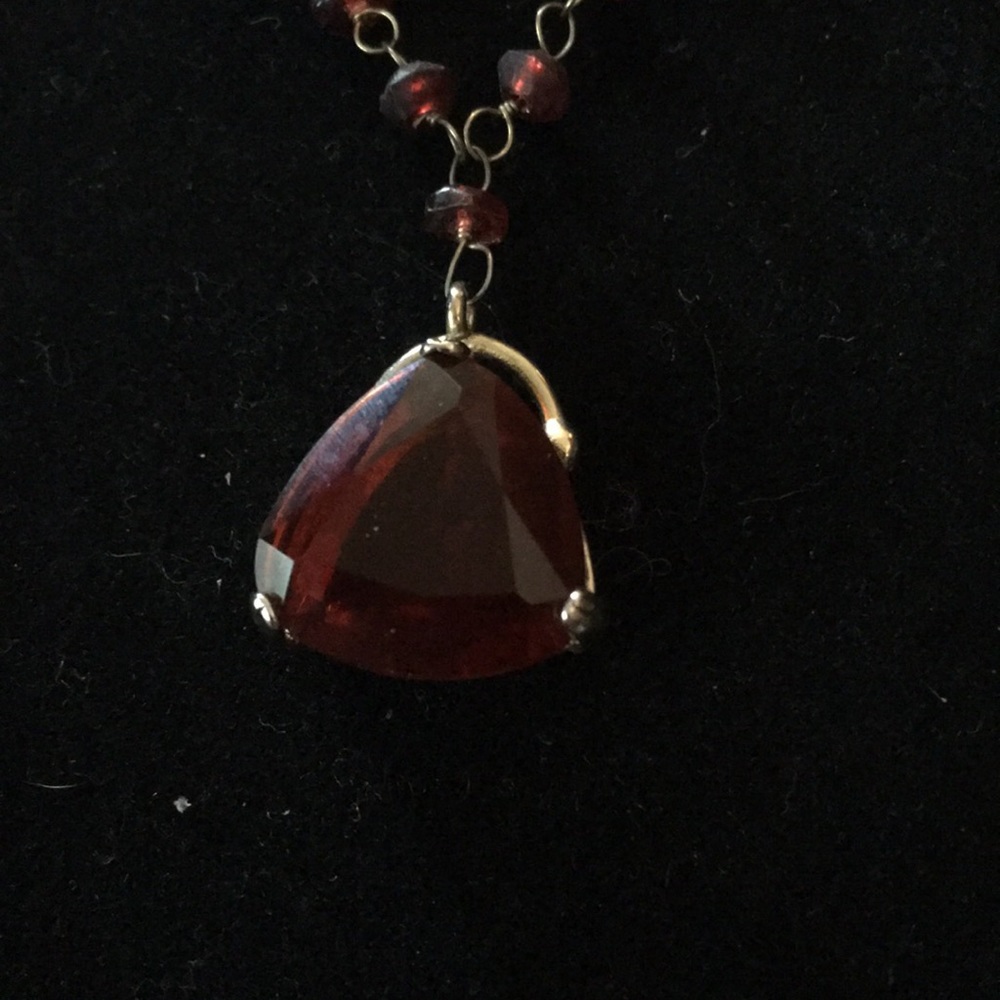 Monet double strand drop necklace